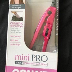 Conair mini-pro 1/2 inch dual-voltage flat iron